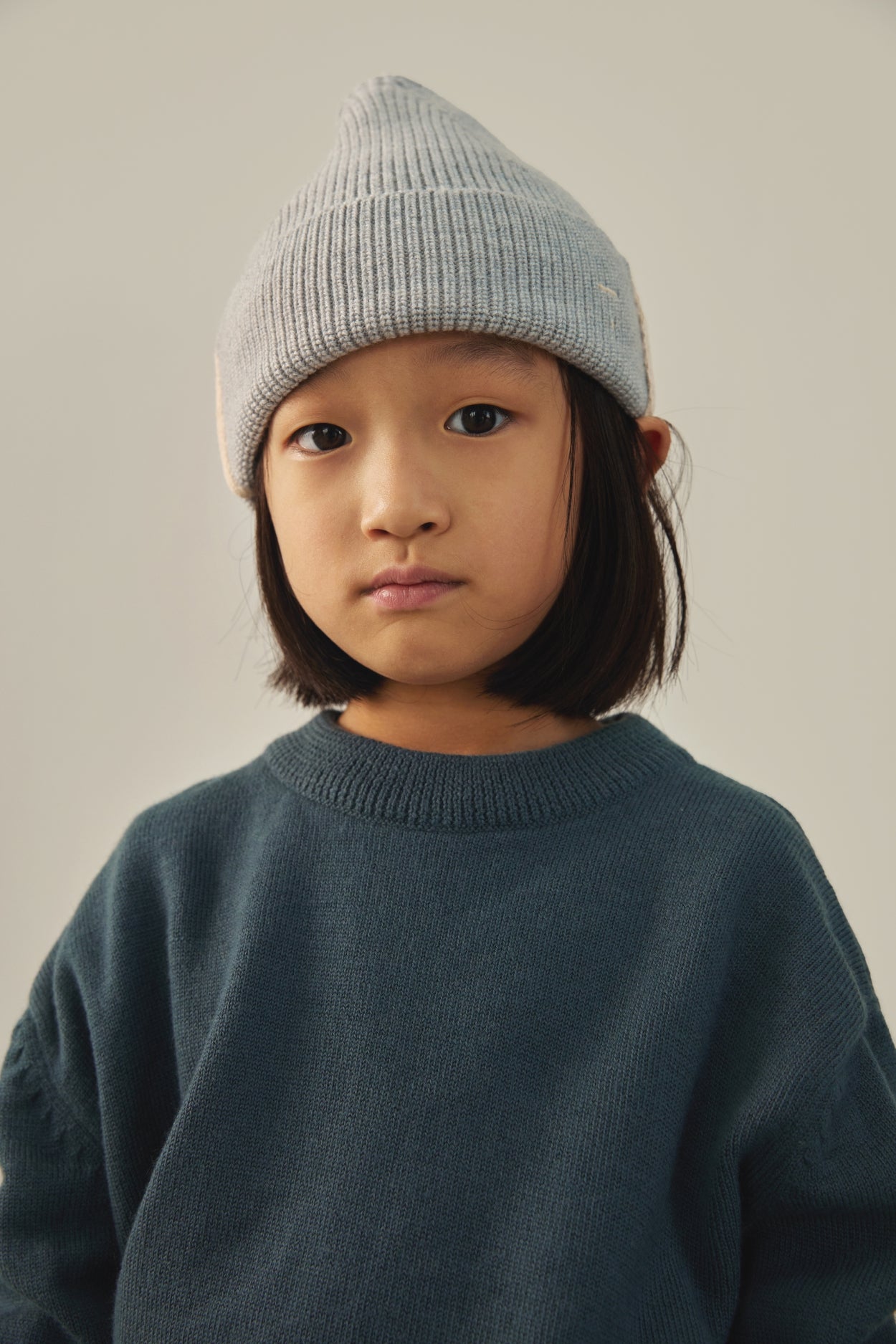 Grey Knitted Beanie