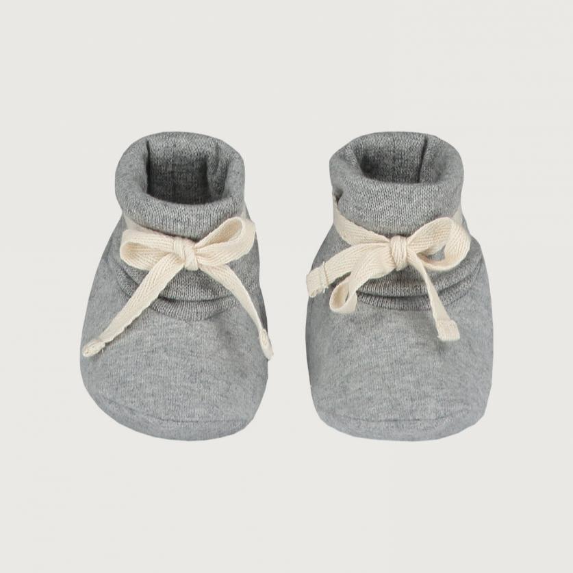 Baby ribbed booties GOTS