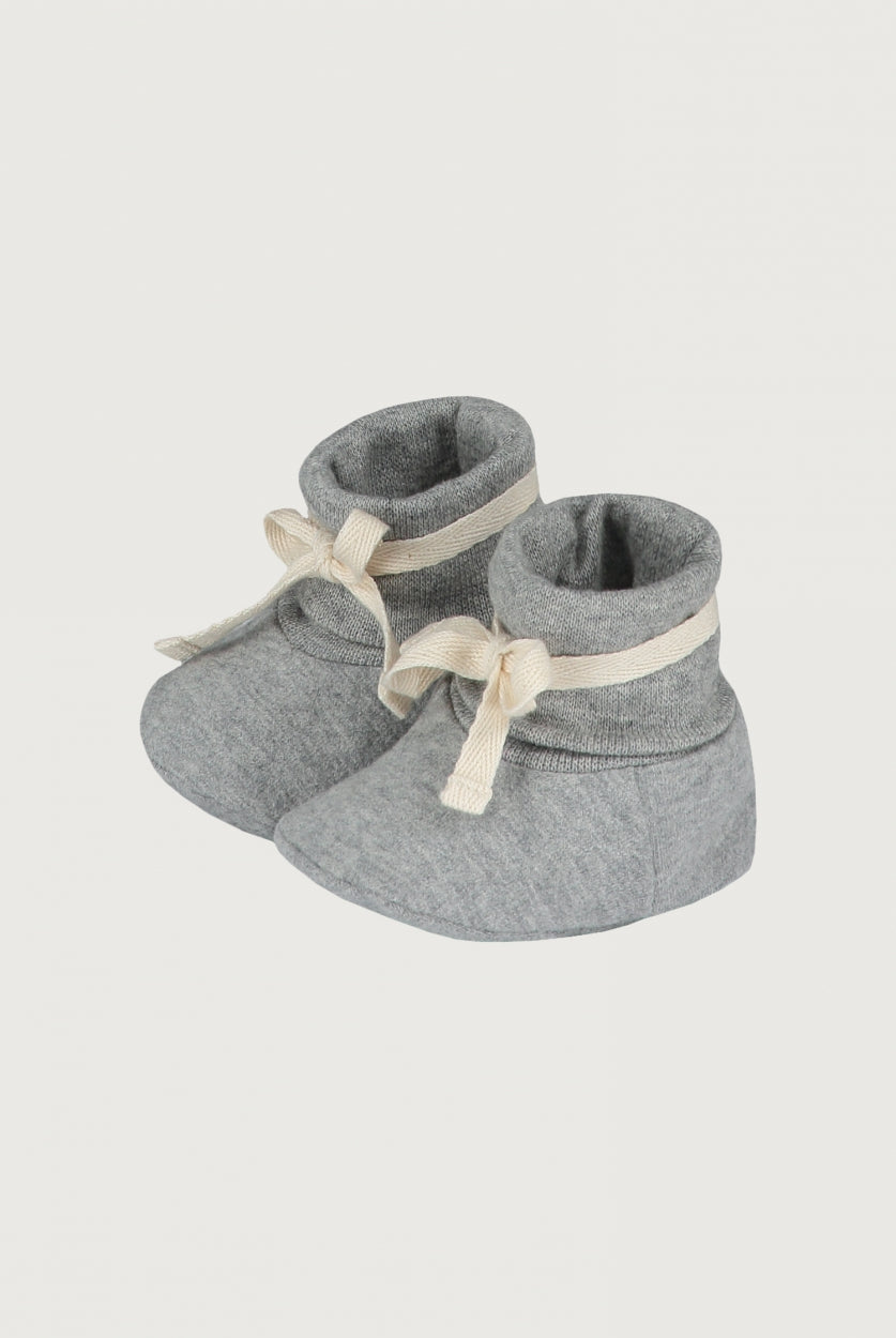 Baby ribbed booties GOTS