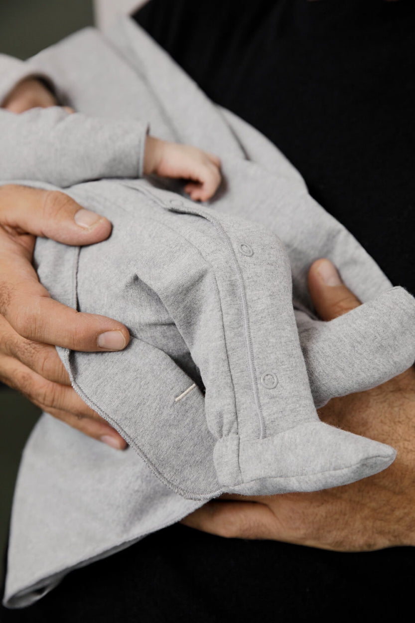 Grey Baby Blanket GOTS