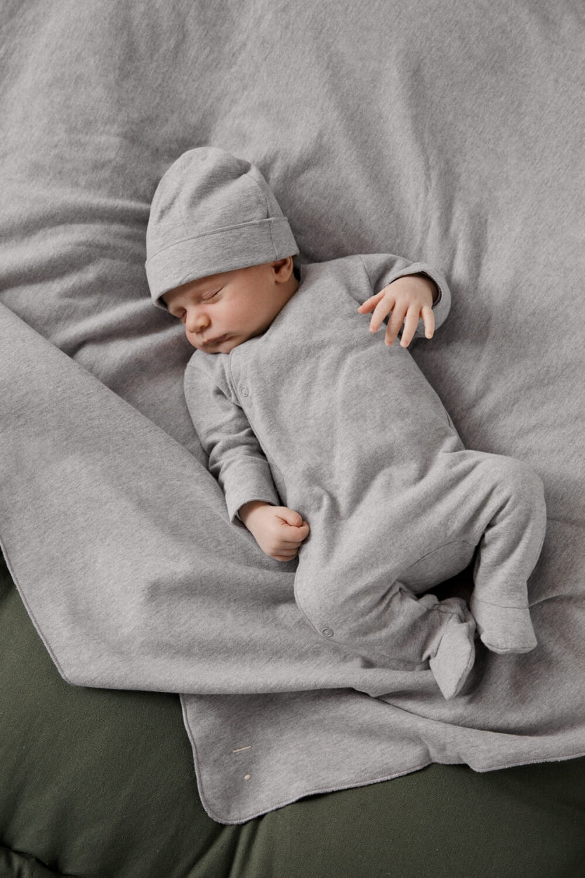 Grey Baby Blanket GOTS