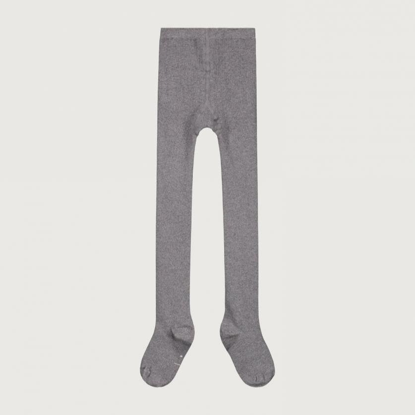 Grey ribbed tights