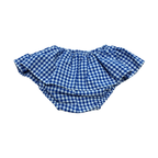 Bloomer à volant - vichy blue