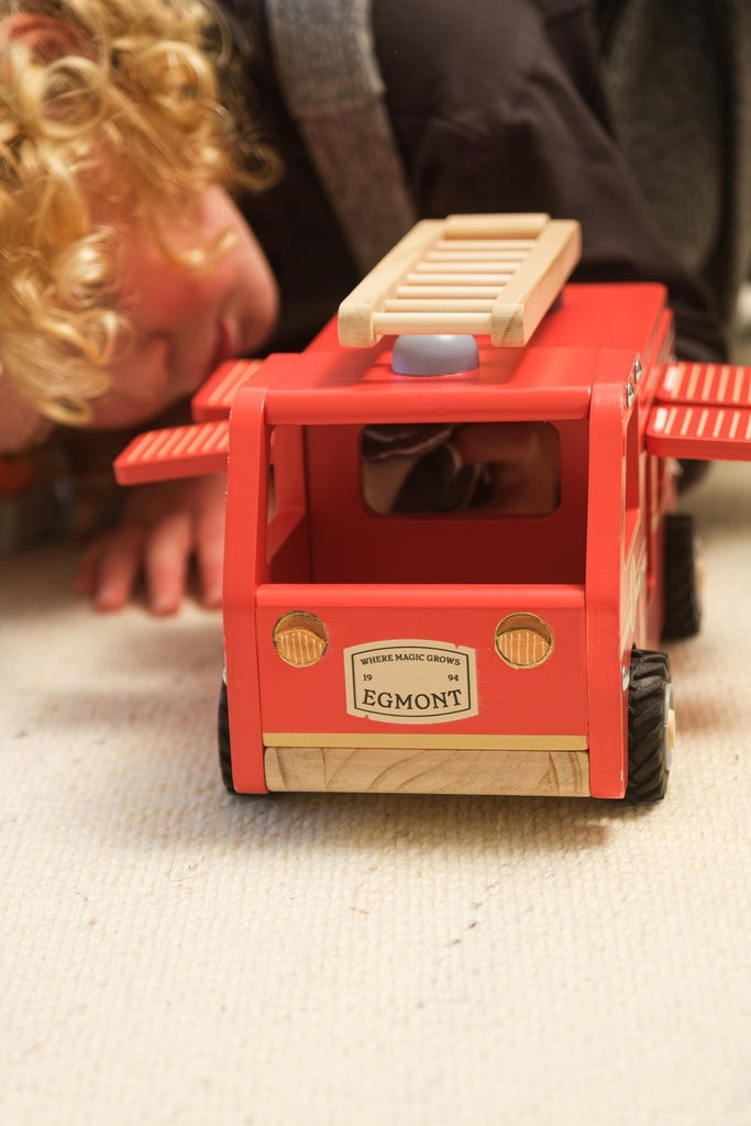 Fire truck with miniature friend (large)