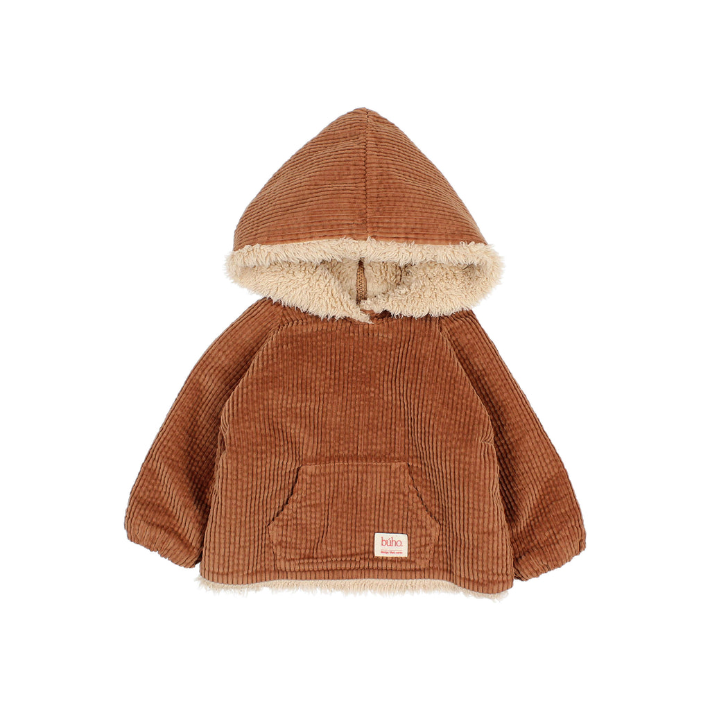 Hooded Corduroy Jacket Camel baby