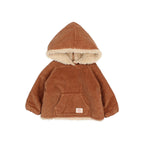 Hooded Corduroy Jacket Camel baby