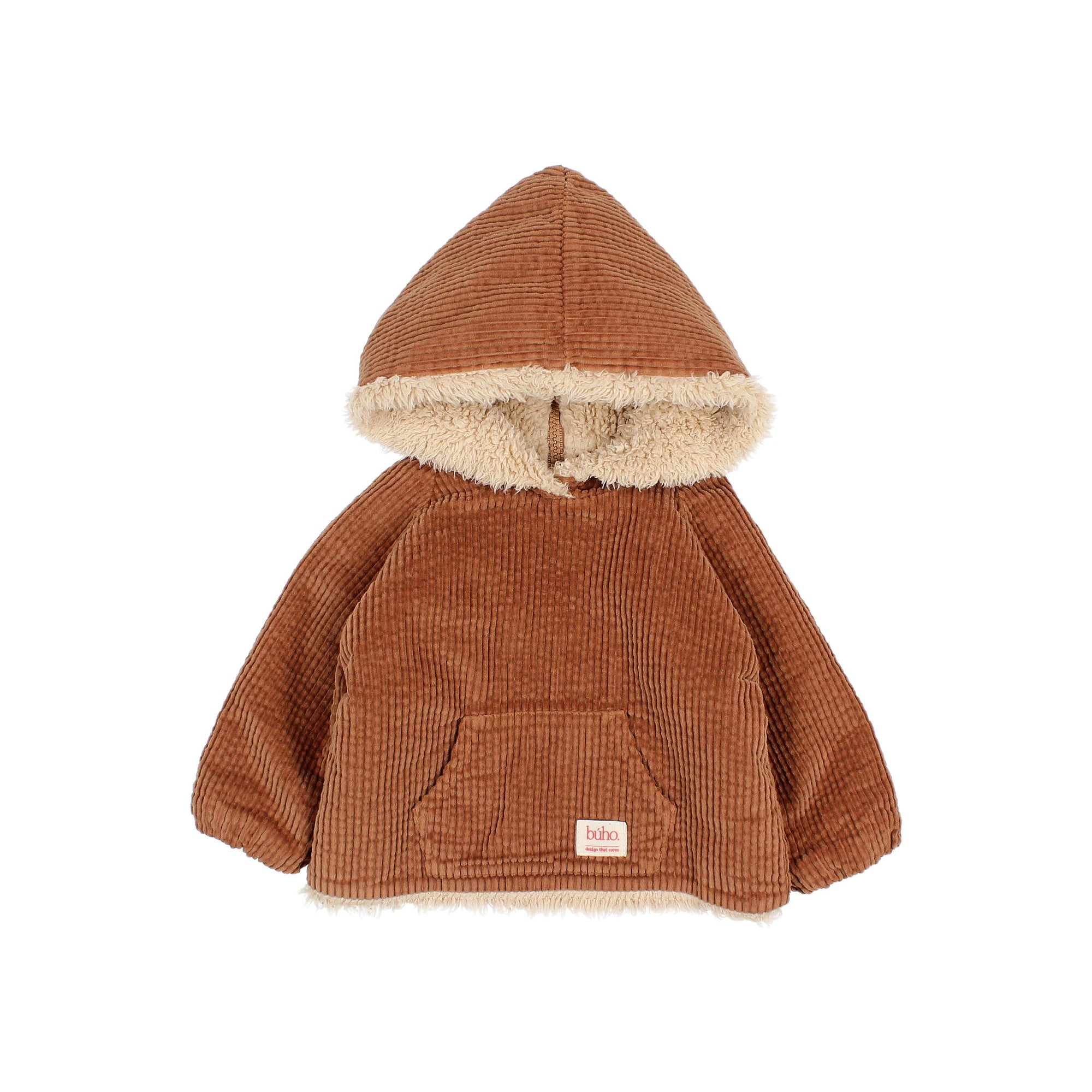 Hooded Corduroy Jacket Camel baby