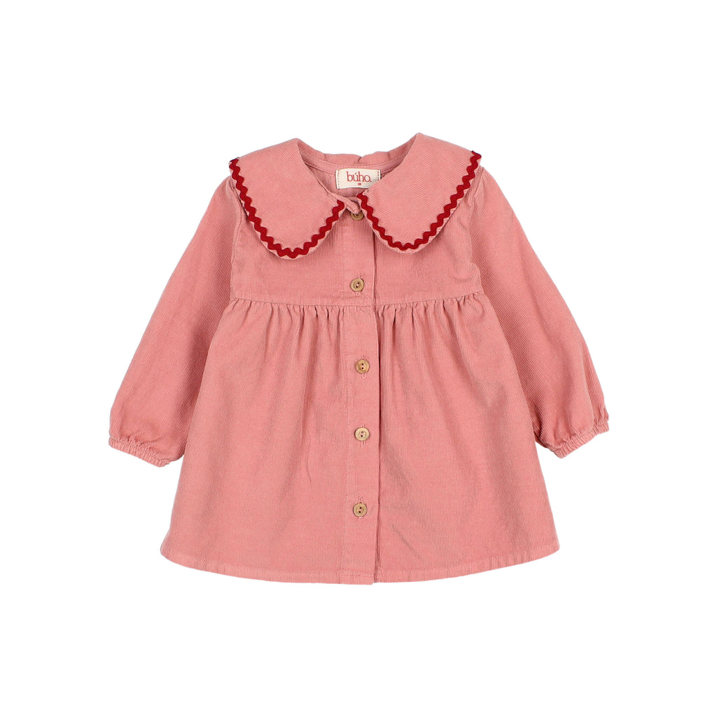 Robe en micro-velours côtelé Rose bébé