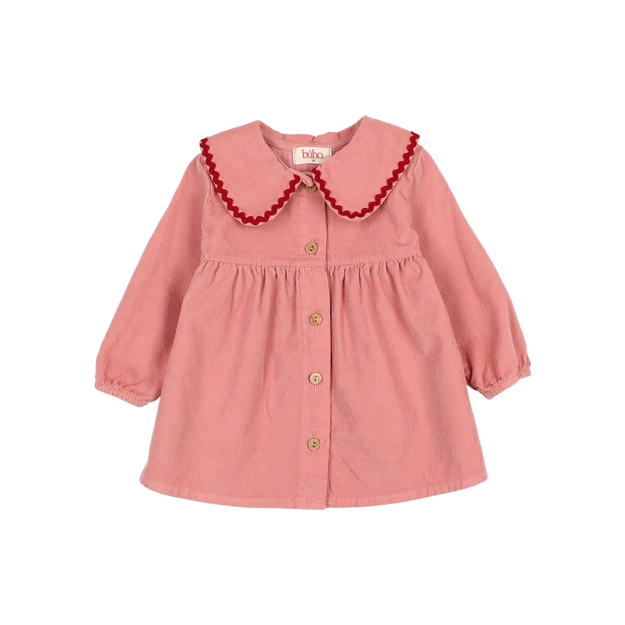 Robe en micro-velours côtelé Rose bébé