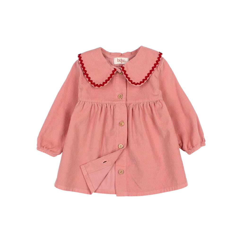 Robe en micro-velours côtelé Rose bébé