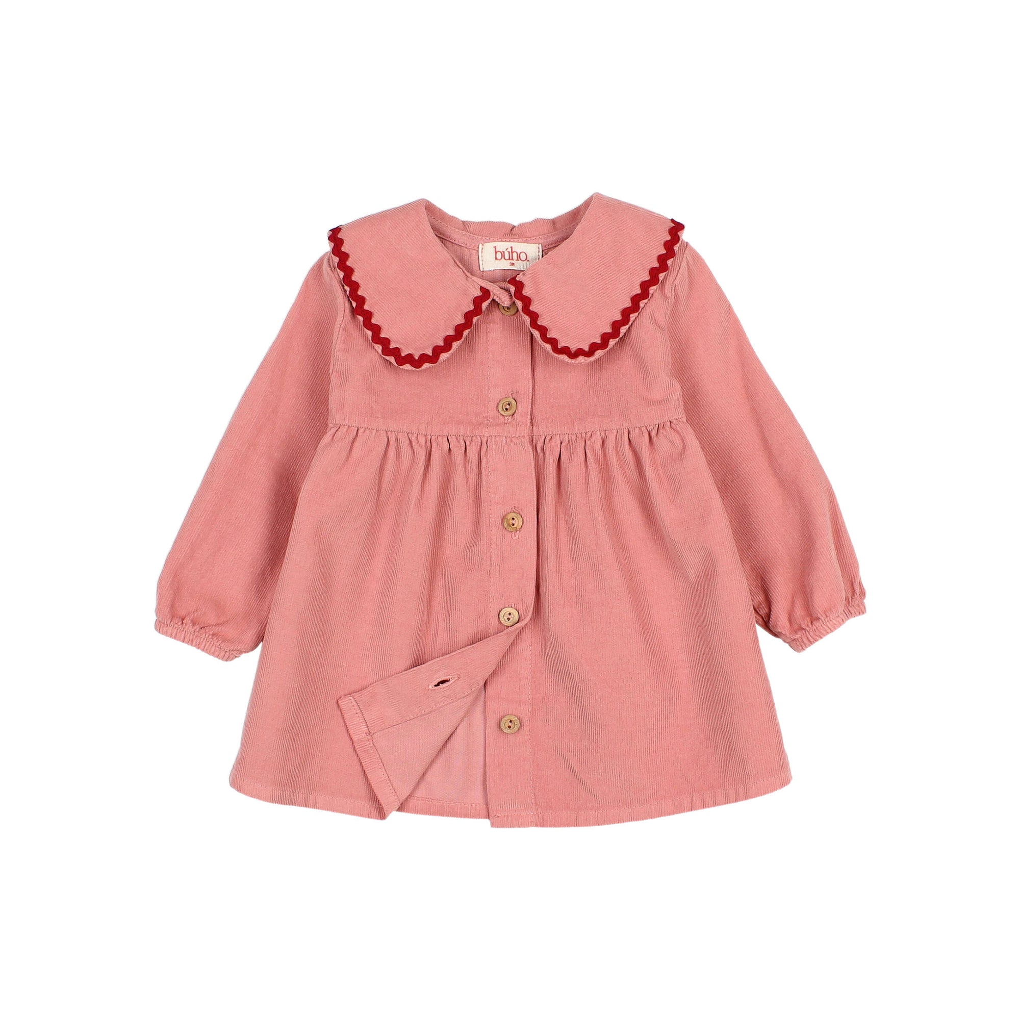 Robe en micro-velours côtelé Rose bébé