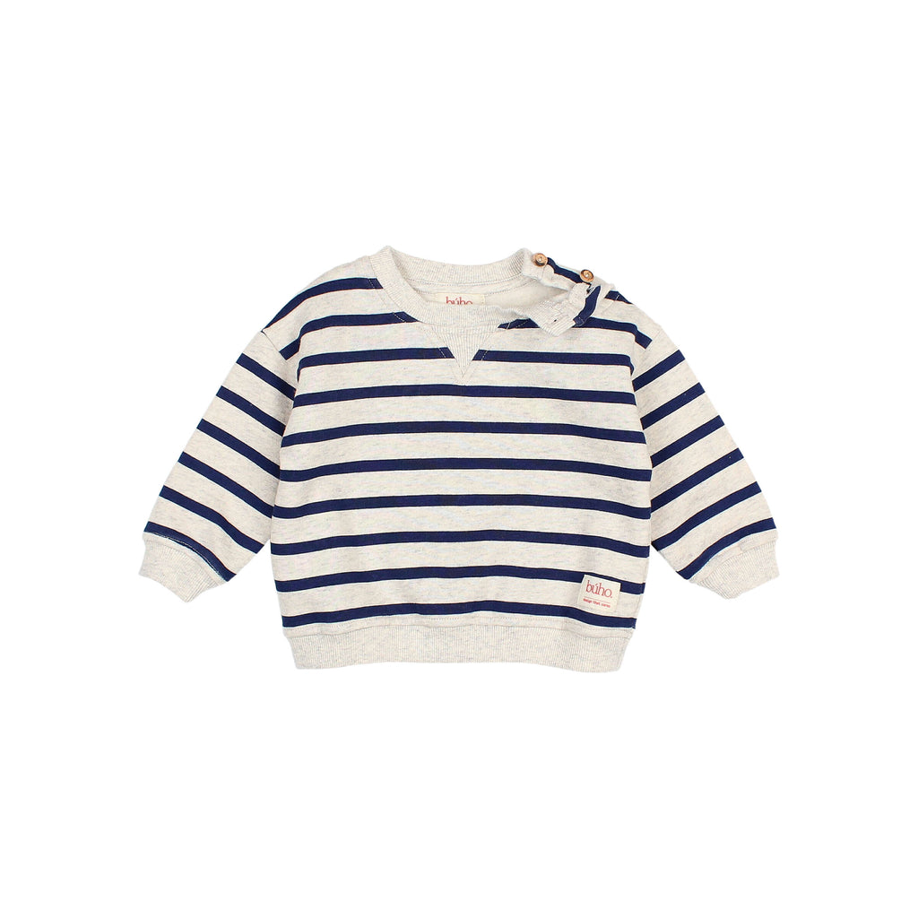 Sweat marin rayé Marine bébé