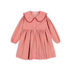 Robe en micro-velours côtelé Rose