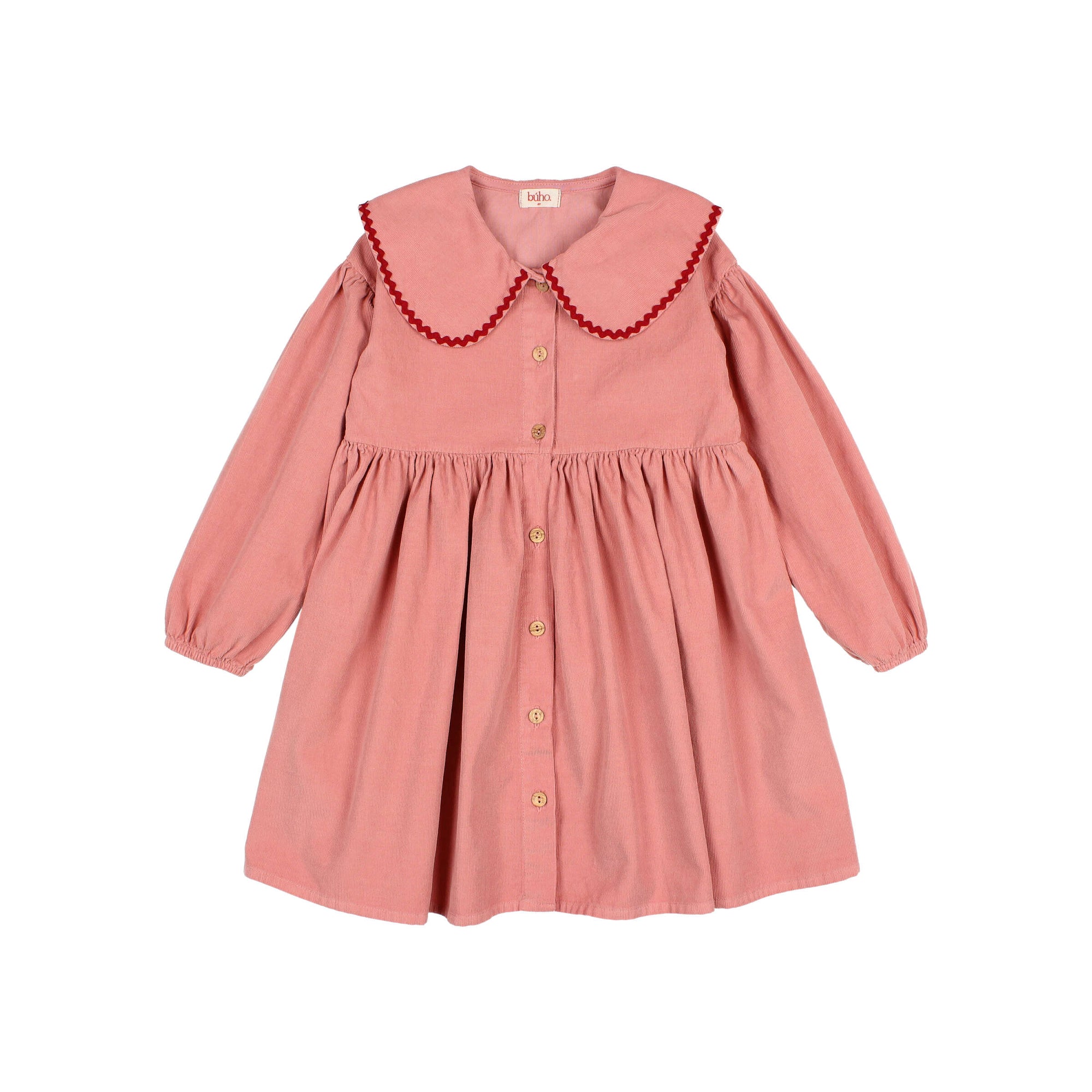 Robe en micro-velours côtelé Rose
