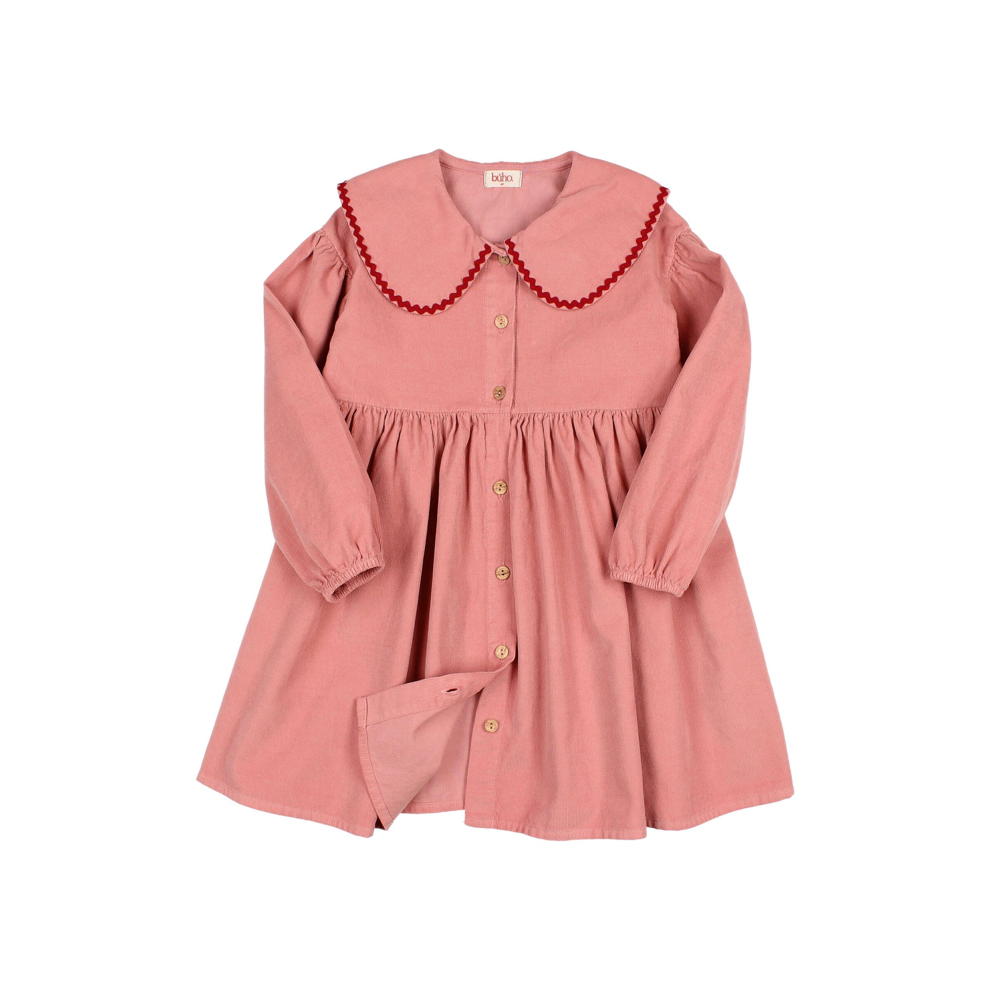 Robe en micro-velours côtelé Rose