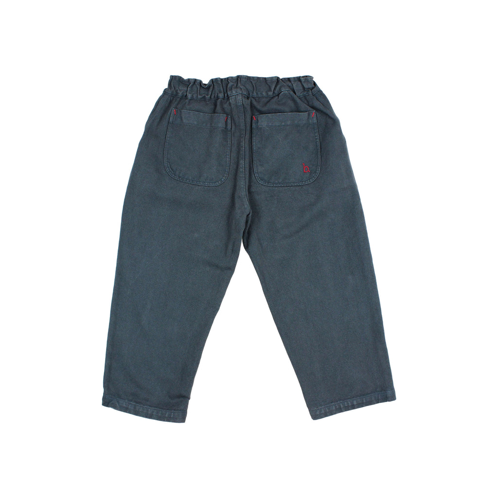 Pantalon en twill Bleu