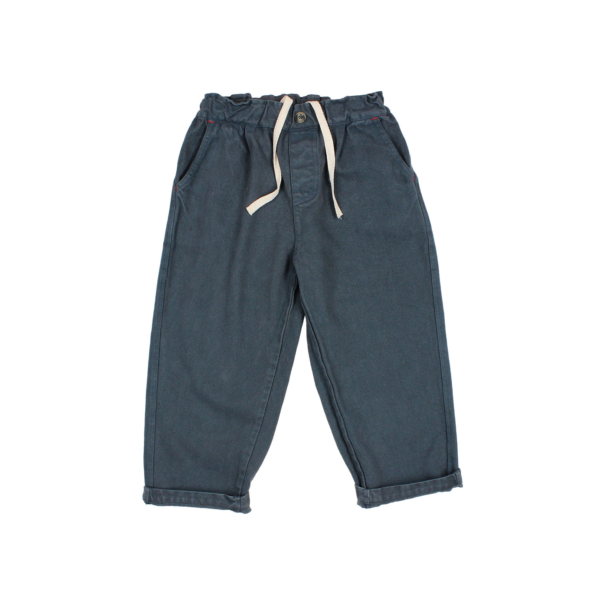 Pantalon en twill Bleu