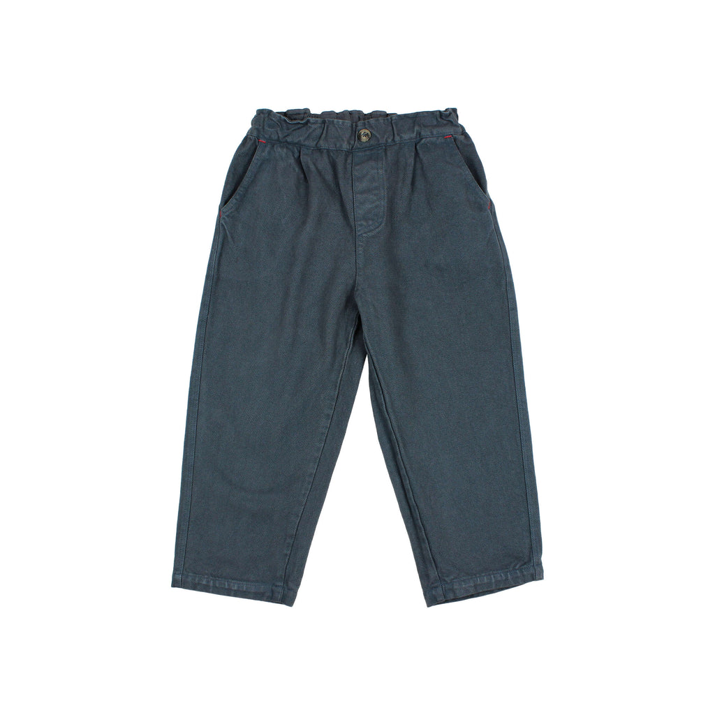 Pantalon en twill Bleu