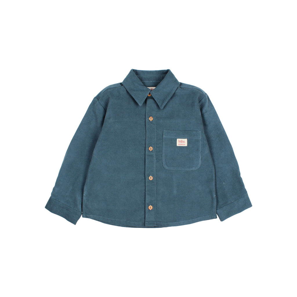 Chemise en micro-velours côtelé HARBOUR