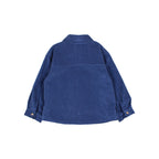 Chemise en micro-velours côtelé Marine