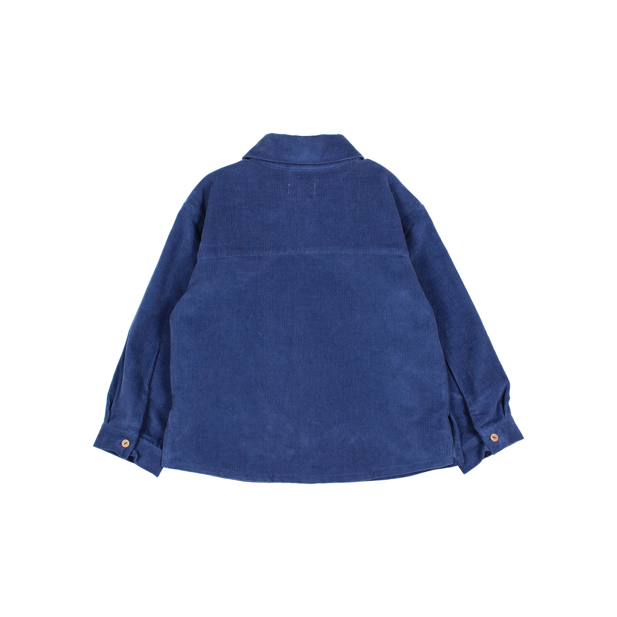 Chemise en micro-velours côtelé Marine