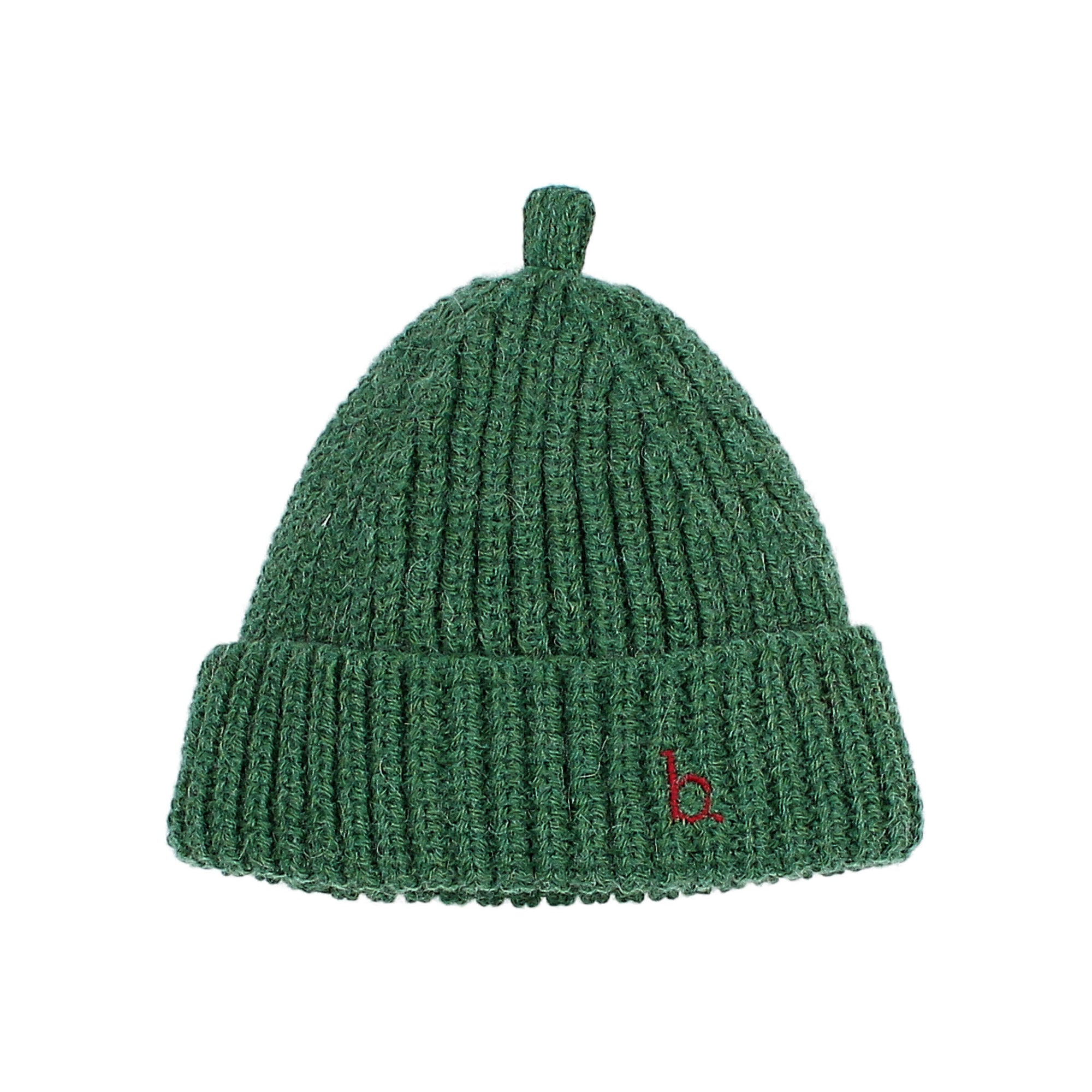 Bonnet en tricot doux Vert
