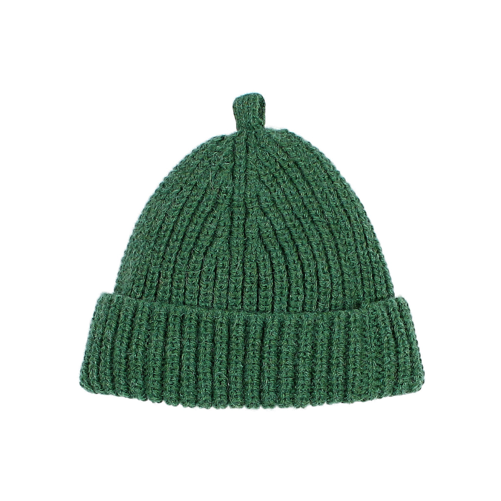 Bonnet en tricot doux Vert