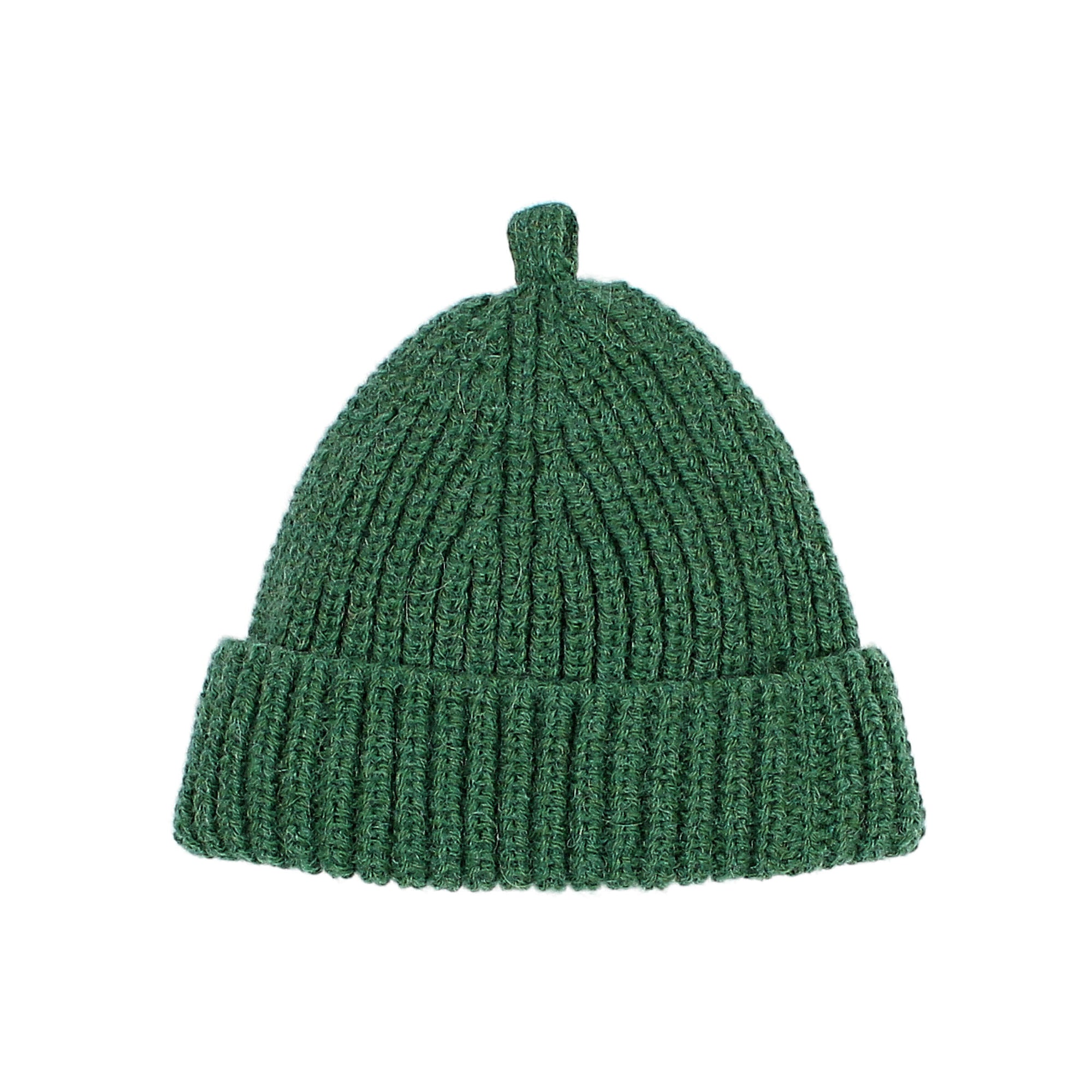 Bonnet en tricot doux Vert