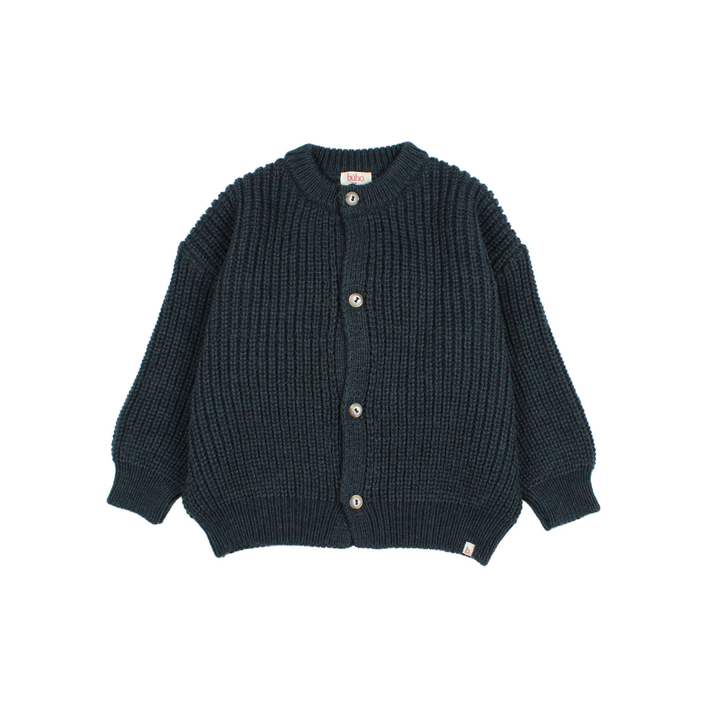 Gilet en tricot doux Bleu