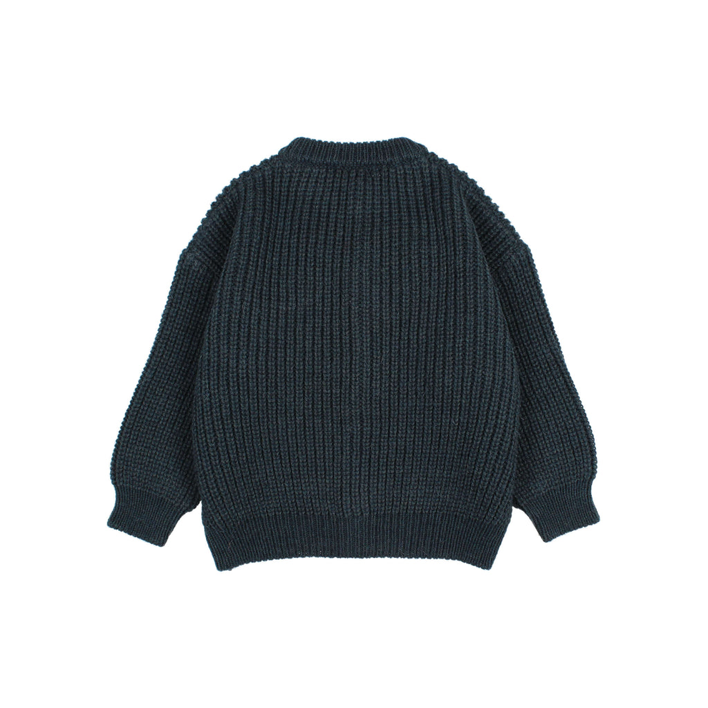 Gilet en tricot doux Bleu