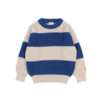 Pull rayé en tricot Marine