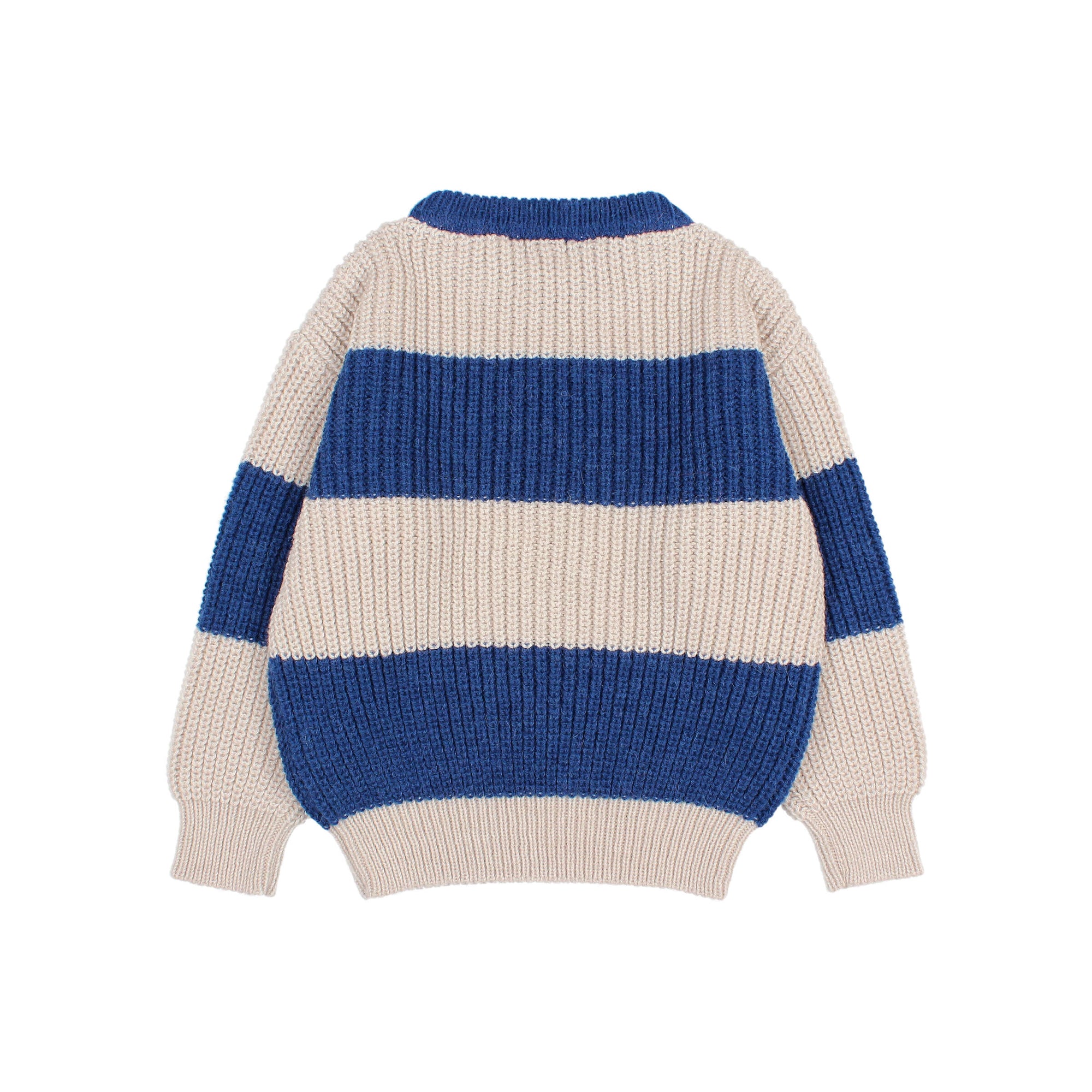 Pull rayé en tricot Marine