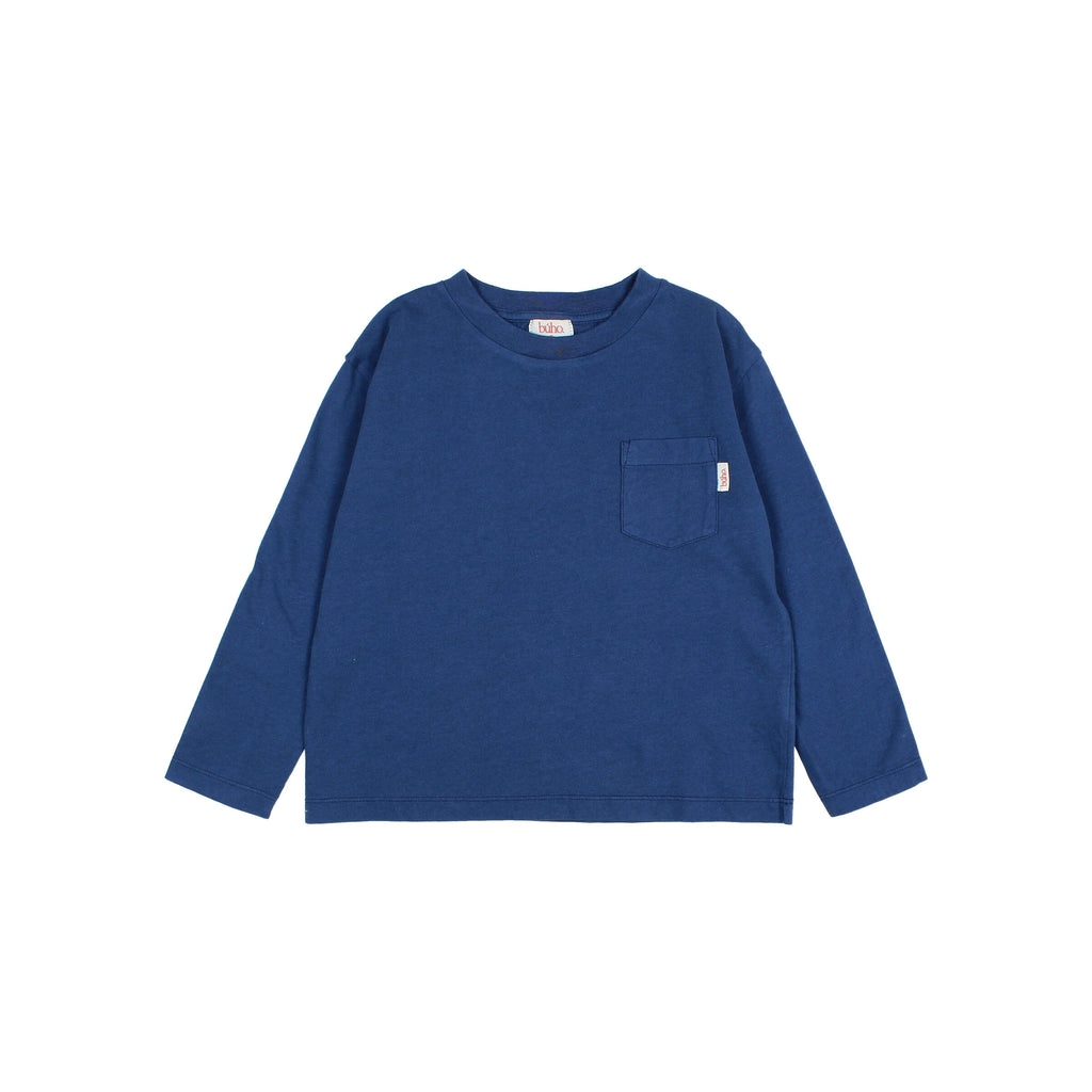 T-shirt à poche Marine