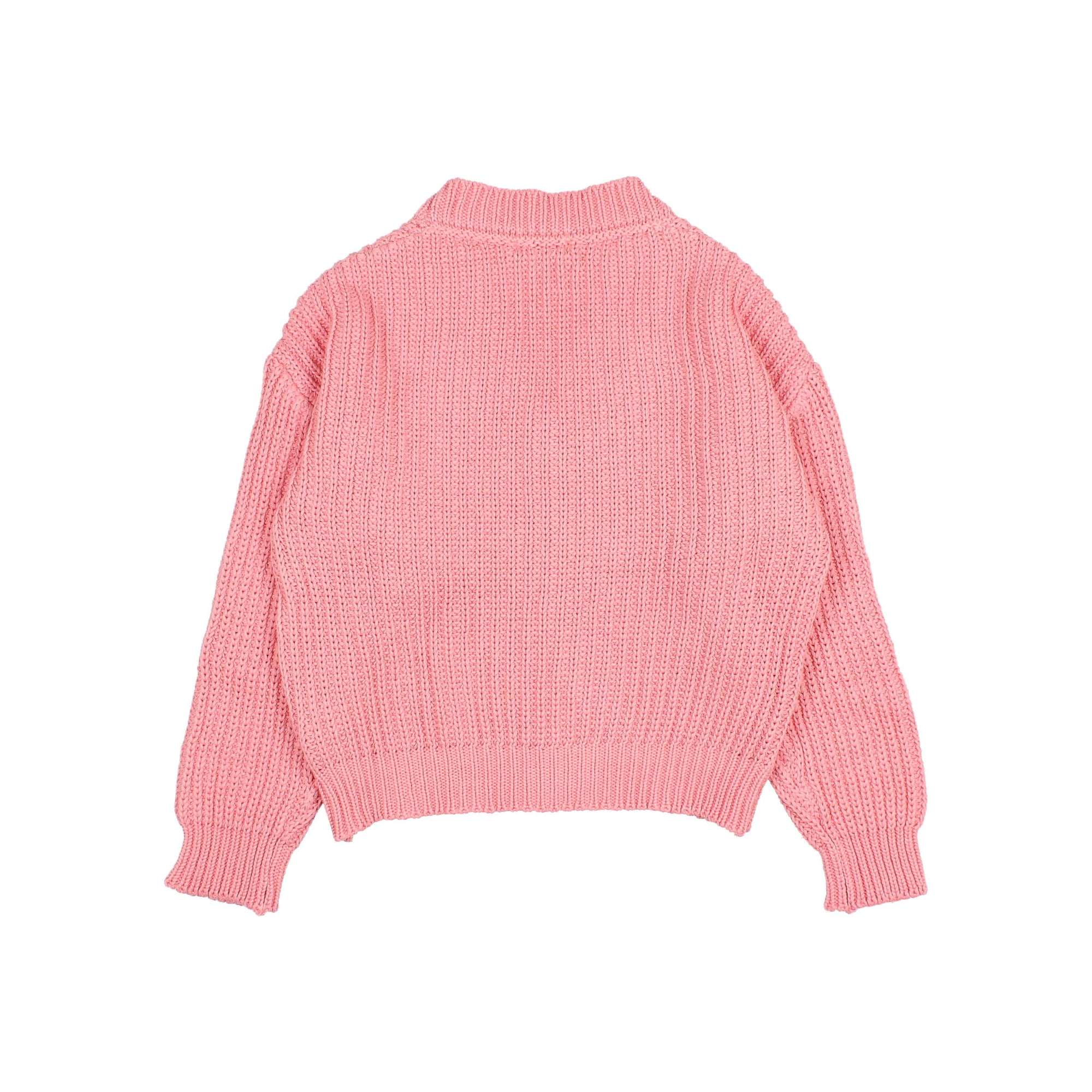 Rose Sucre Long Sleeve Cotton Knit Cardigan