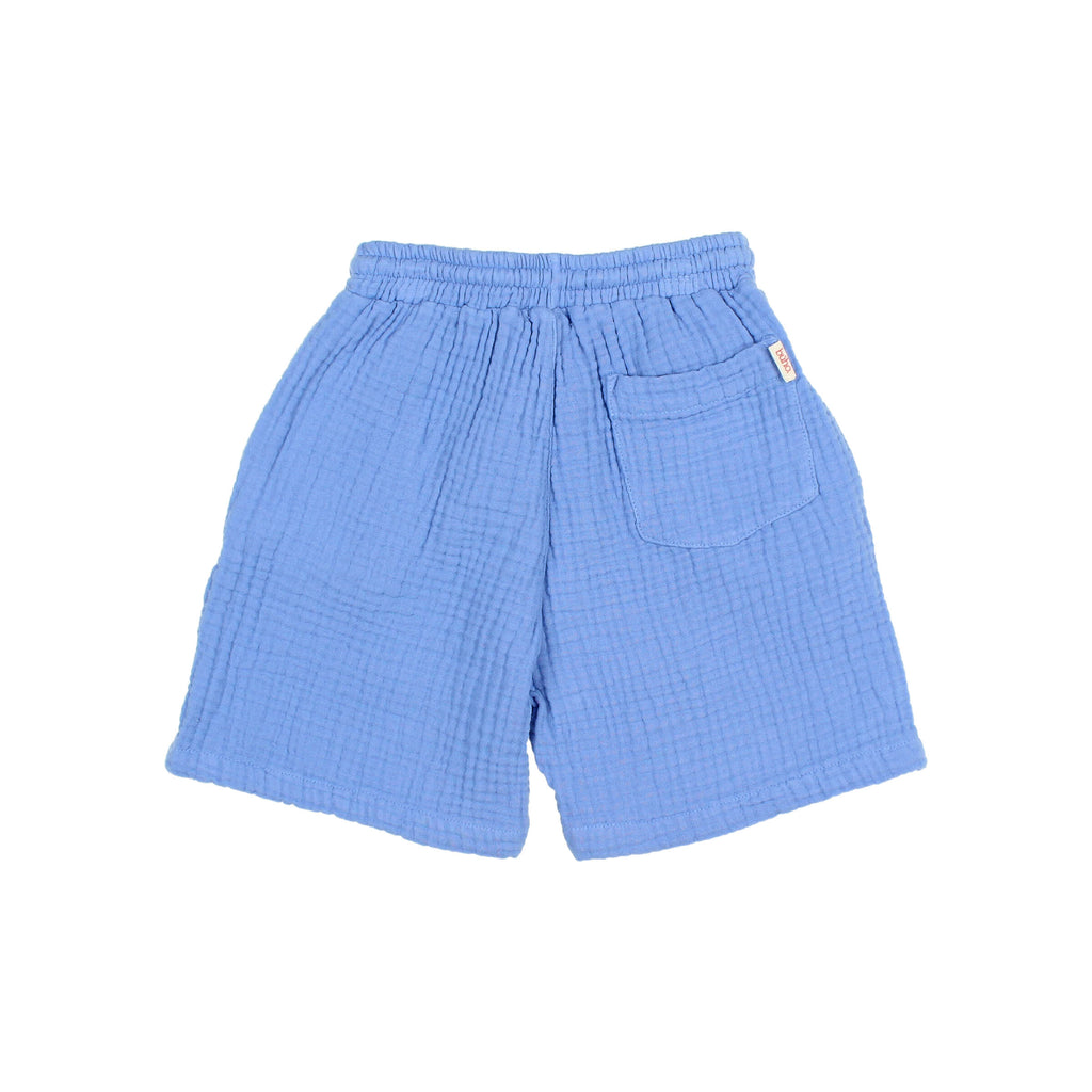 Bermuda mousseline Bleu Océan