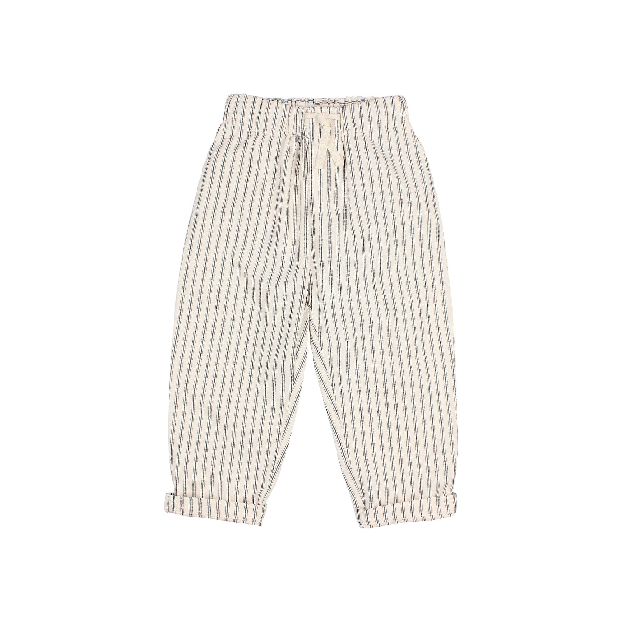Pantalon Rayé en Lin