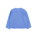 Chemise en Lin à Manches Longues Bleu Océan