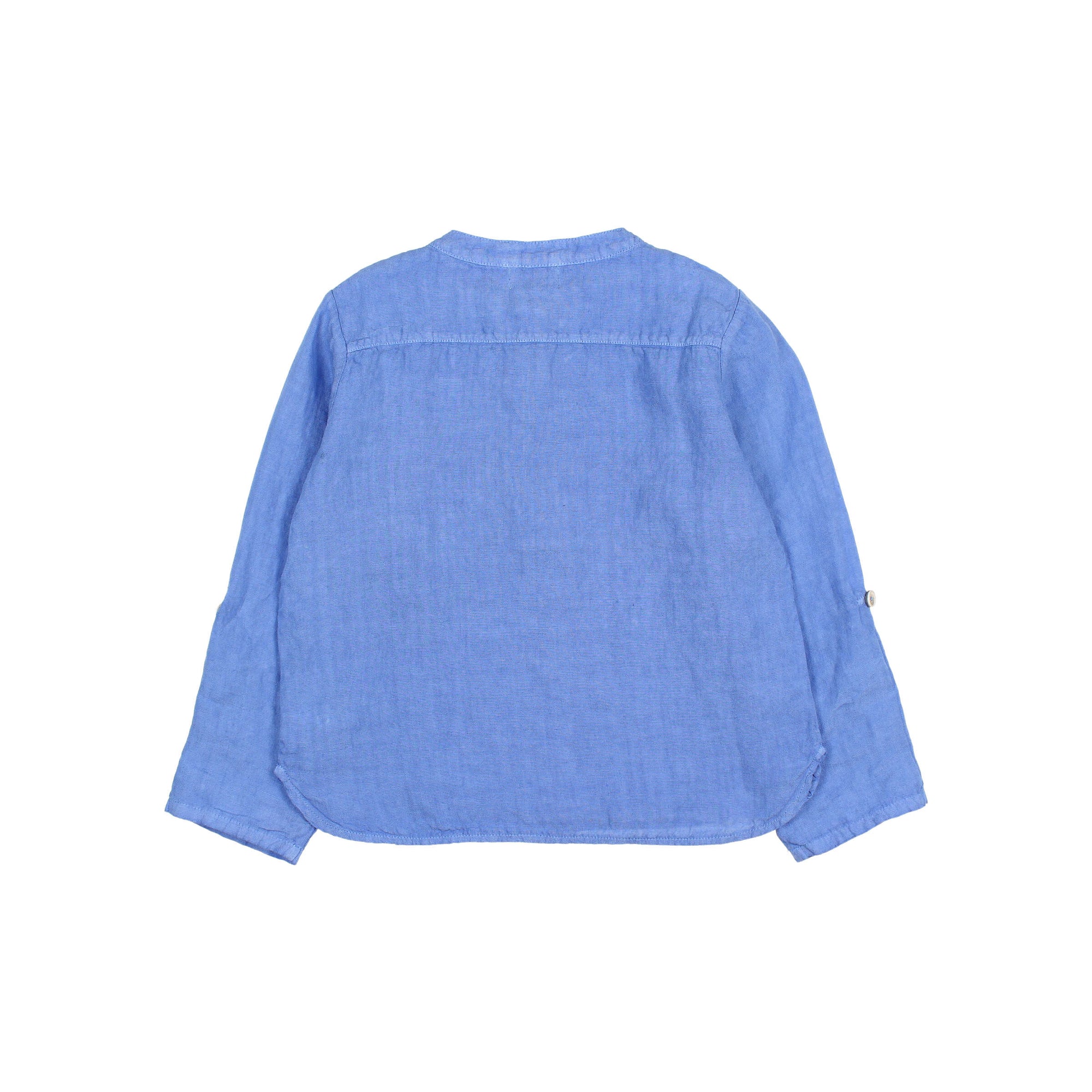 Ocean Blue Long Sleeve Linen Kurta