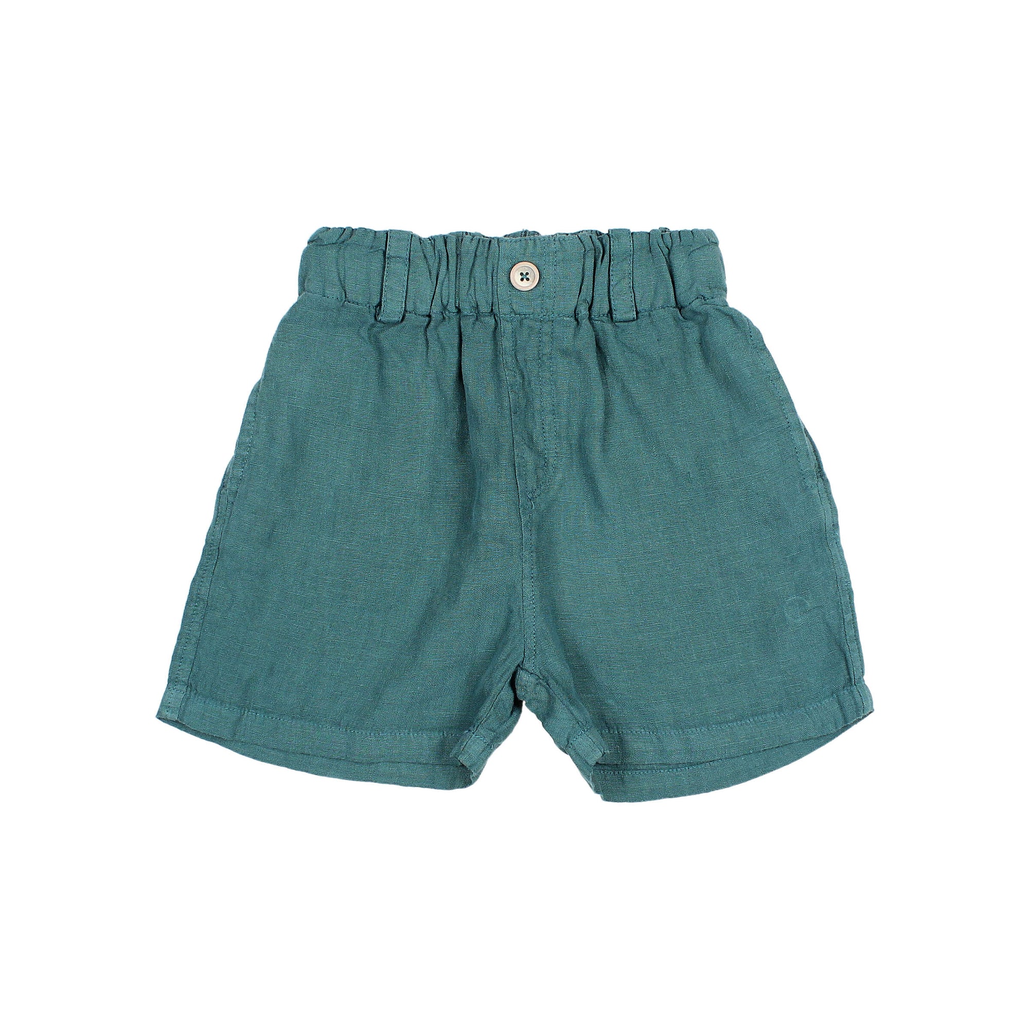 Bermuda shorts in Lake Green Linen