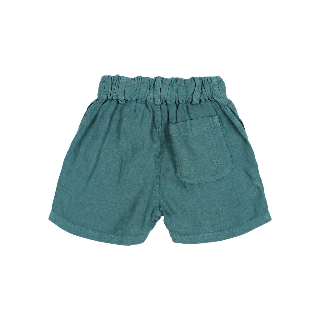 Bermuda shorts in Lake Green Linen