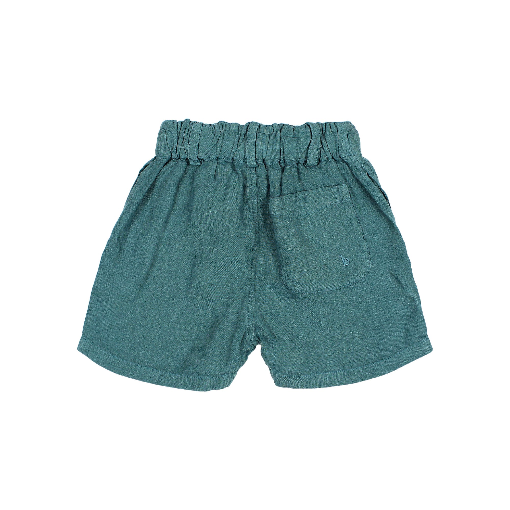 Bermuda shorts in Lake Green Linen