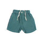 Bermuda shorts in Lake Green Linen