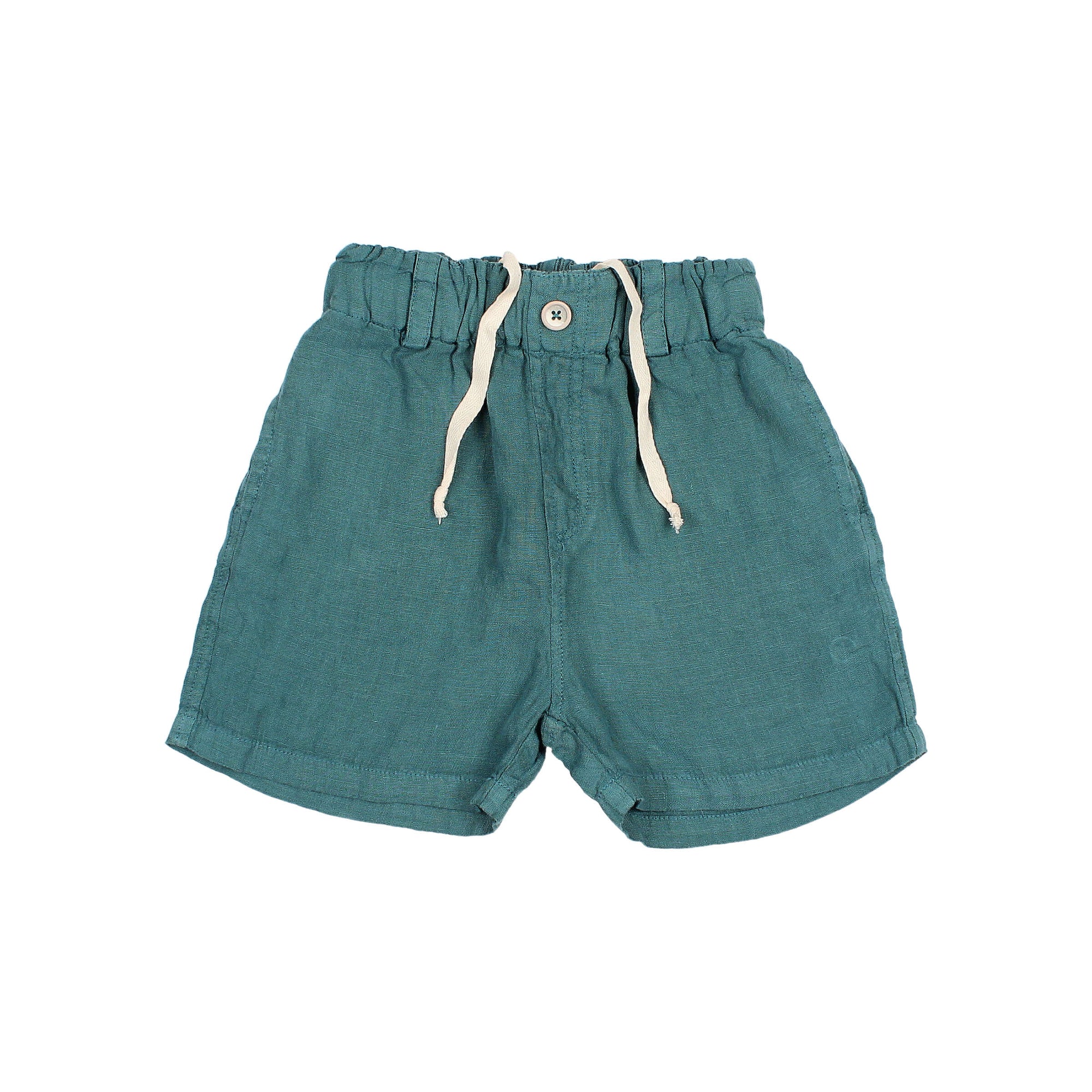 Bermuda shorts in Lake Green Linen