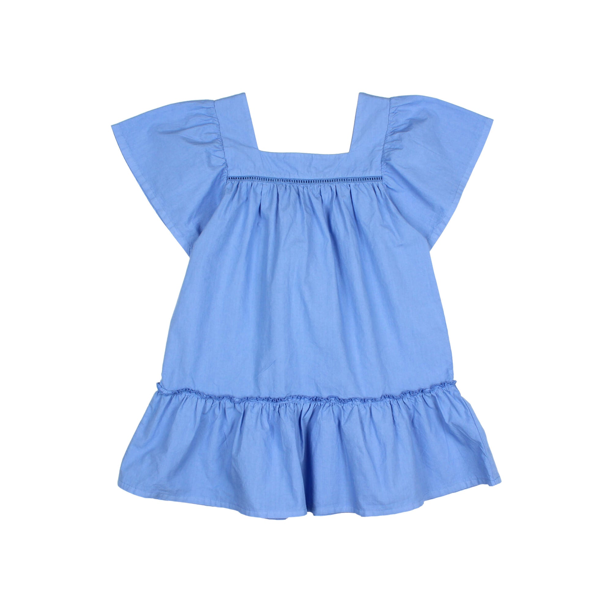 Ocean Blue Poplin Dress