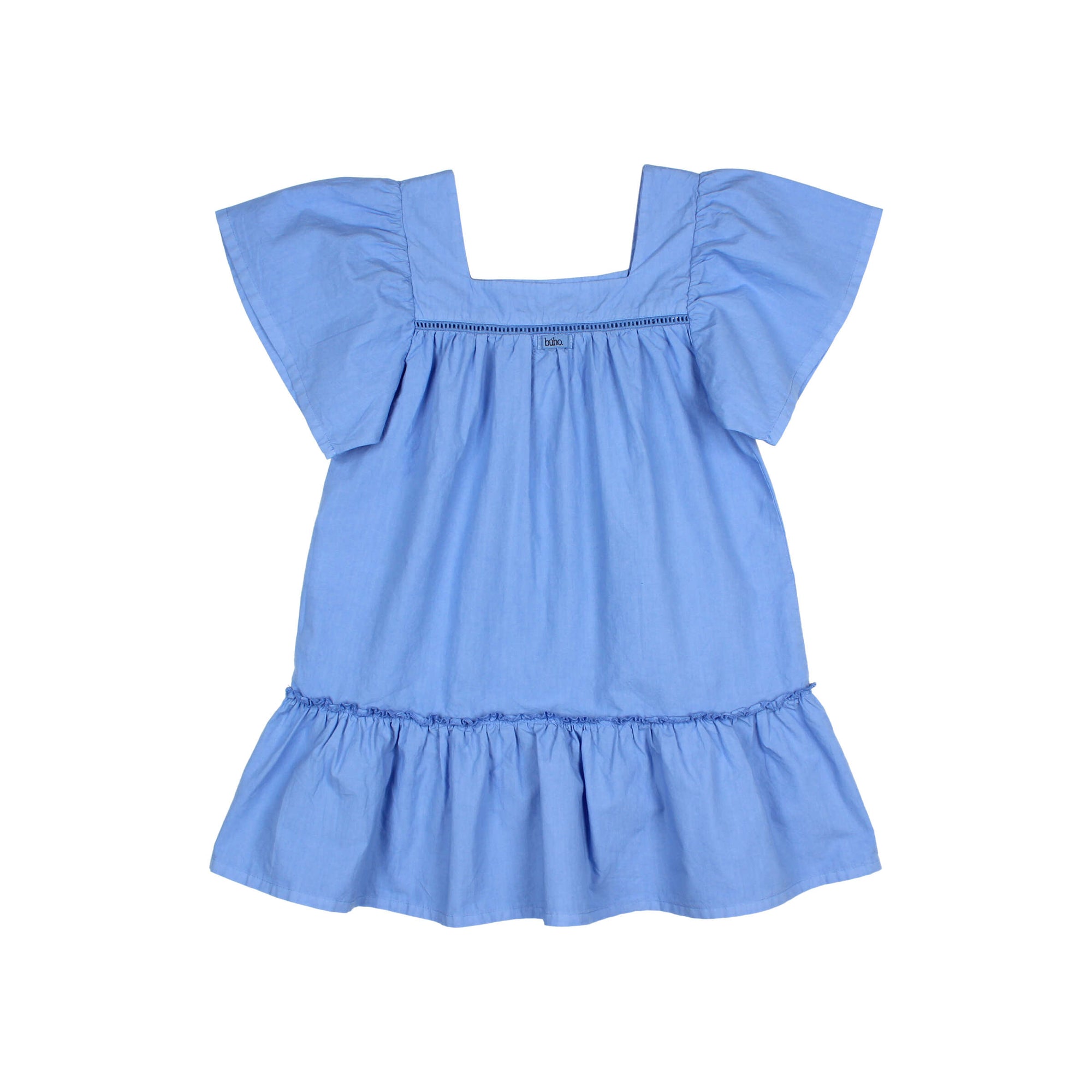 Ocean Blue Poplin Dress