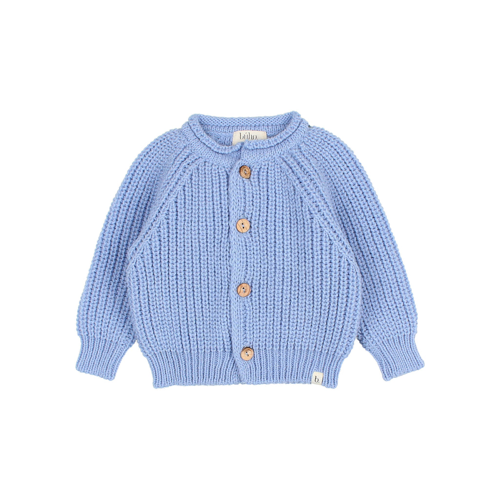 Baby vest in soft sky blue mesh