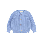 Baby vest in soft sky blue mesh