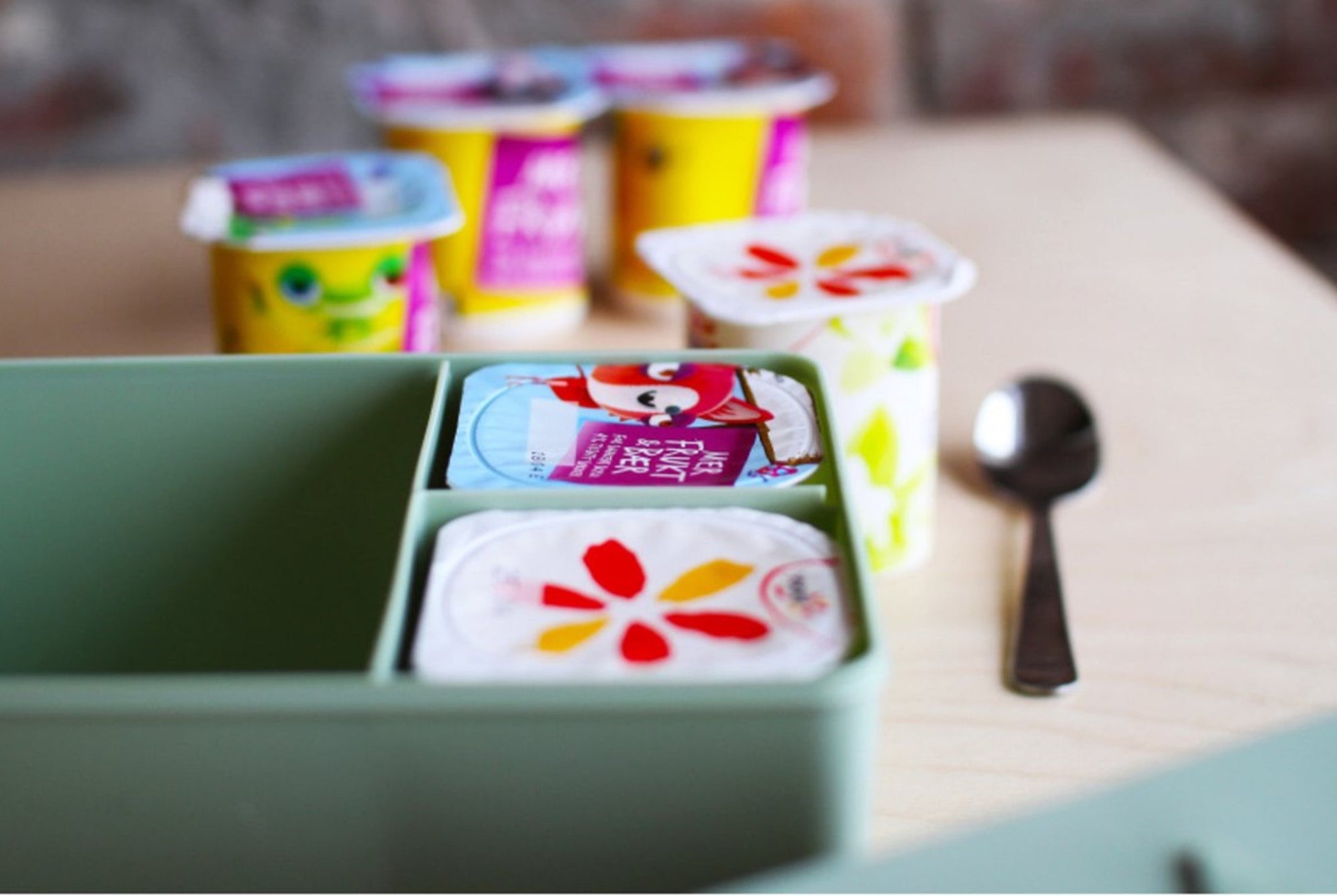 Blafre lunch box 3 compartiments ours vert