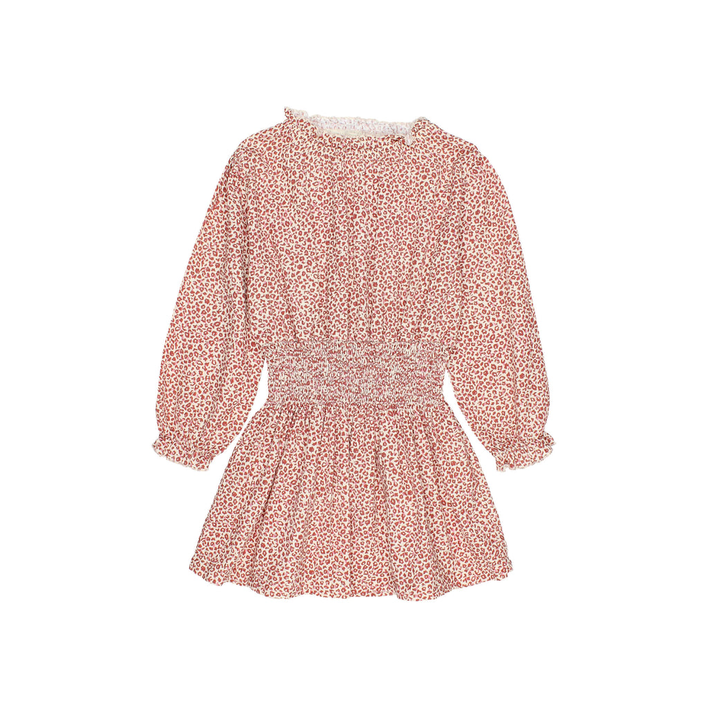 Textured cotton girl dress
