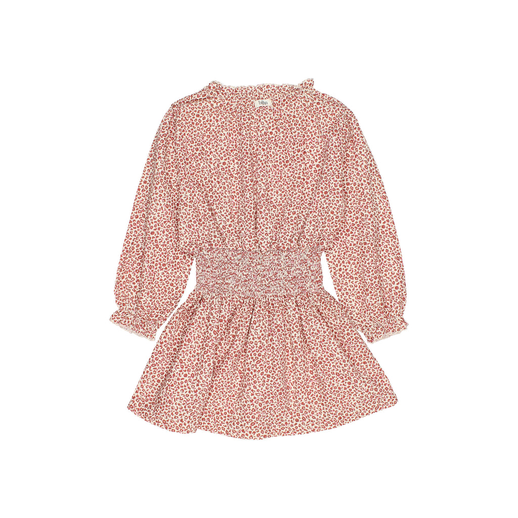 Textured cotton girl dress
